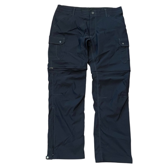 KUHL Renegade Convertible Cargo Pants OG Design Stealth Zippers Snap Cuffs 38x32